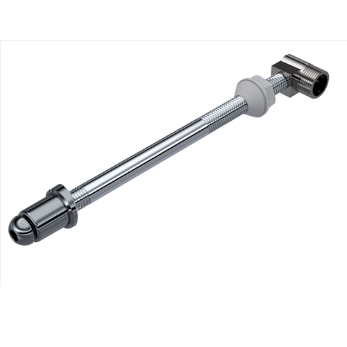 TAHARET ÇUBUĞU KOMPLE METAL KROM UÇLU 340 MM